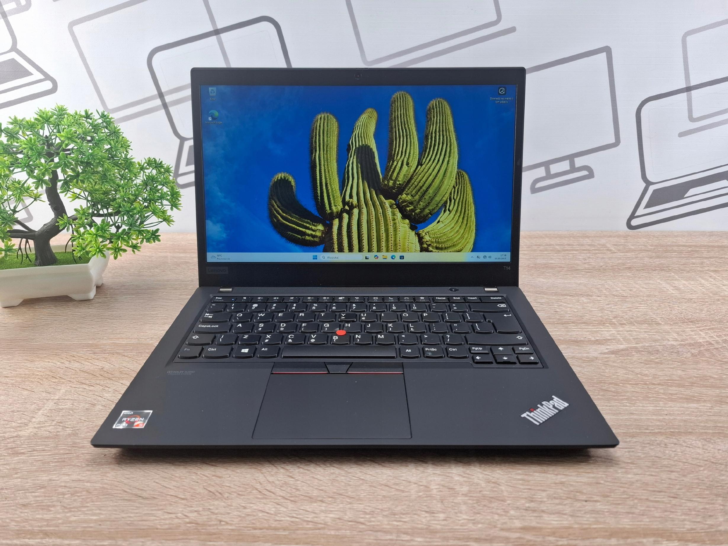 Lenovo ThinkPad T14 Gen1 Ryzen 5 Pro 4650U 32 GB 1 TB Full HD Win10Pro - immagine 3