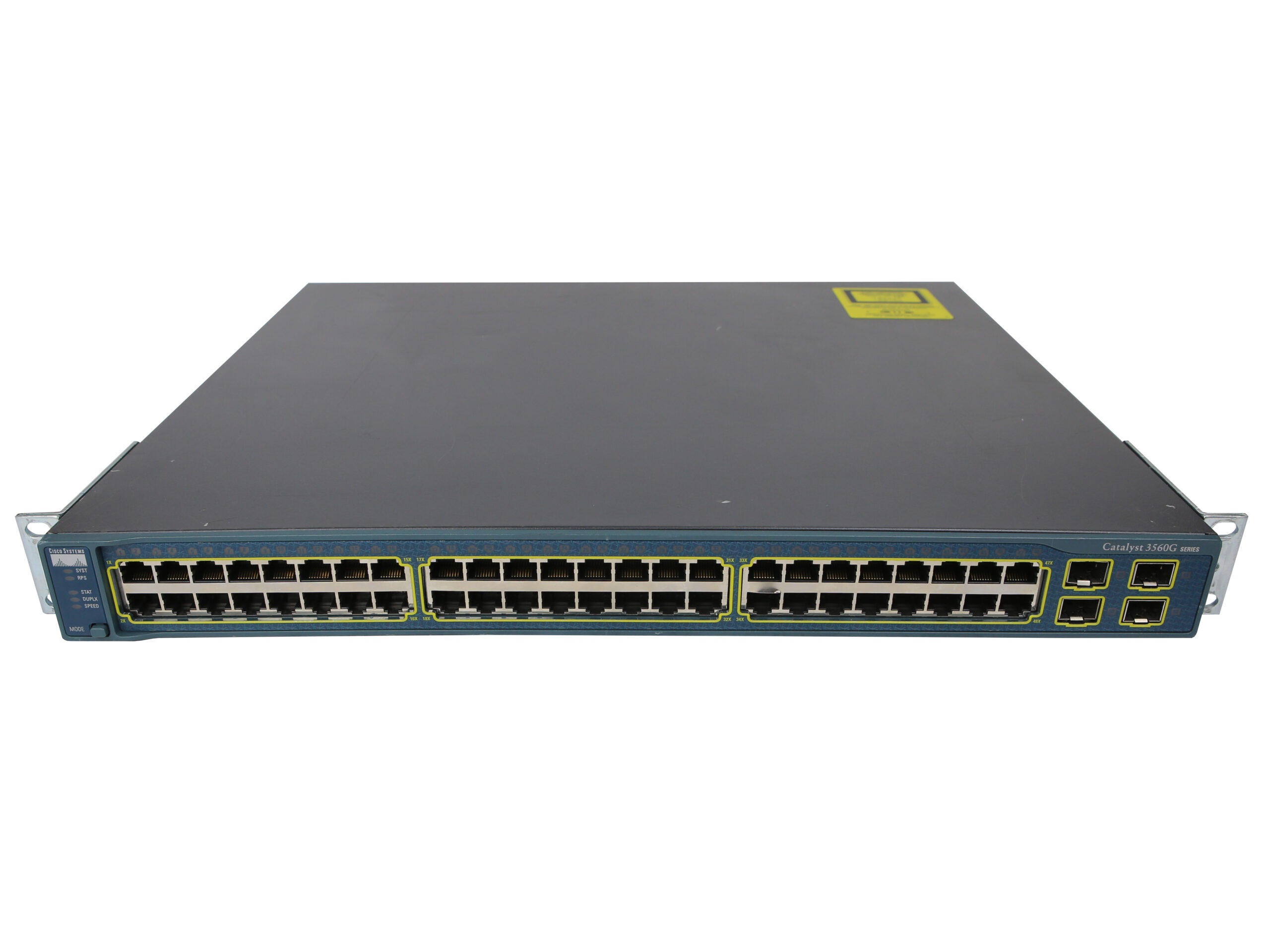 Switch Cisco WS-C3560G-48TS-E 48x 1Gb 4x SFP 1Gb Gestibile Orecchie