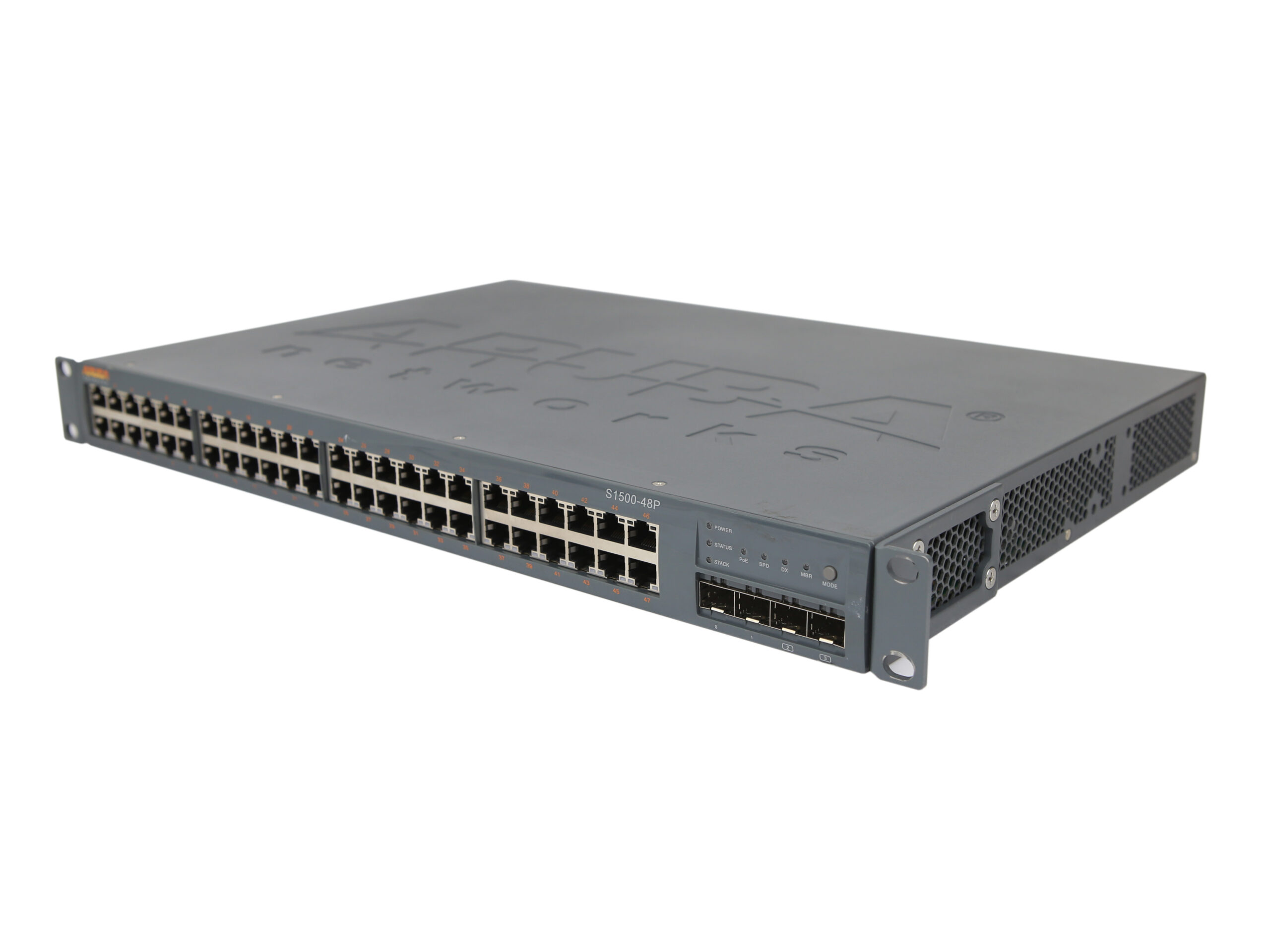 Switch Aruba S1500-48P 48x PoE 1Gb 4x SFP 1Gb Gestibile Orecchie ARSW1548 - immagine 3