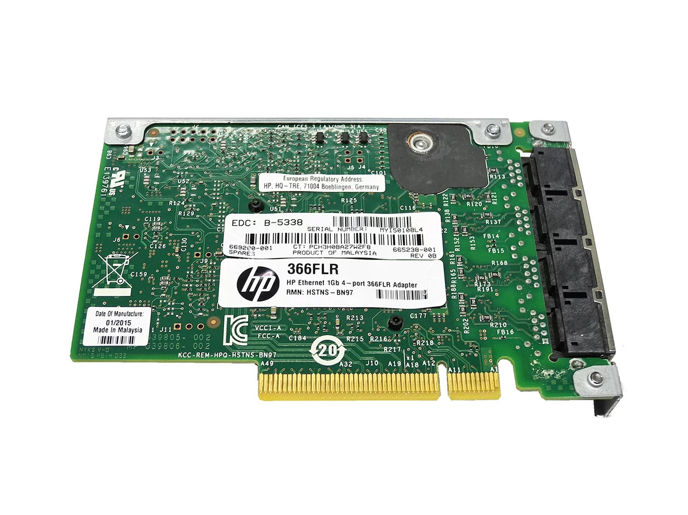 Scheda di rete HP 366FLR 4x 1Gb PCIe x8 665238-001 669280-001 Per 9Gen 10Gen - immagine 4