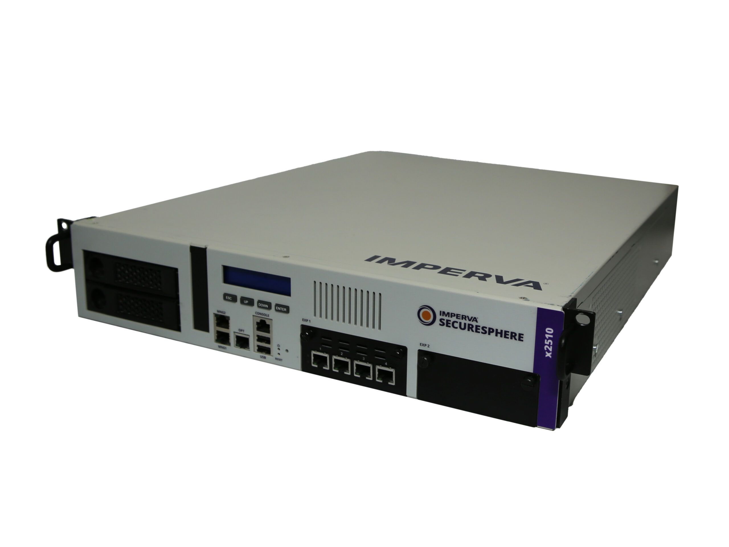 Firewall Imperva SecureSphere x2510 Modulo NIP-51240 2x HDD da 2 TB 2x Alimentatore gestibile Orecchie - immagine 2