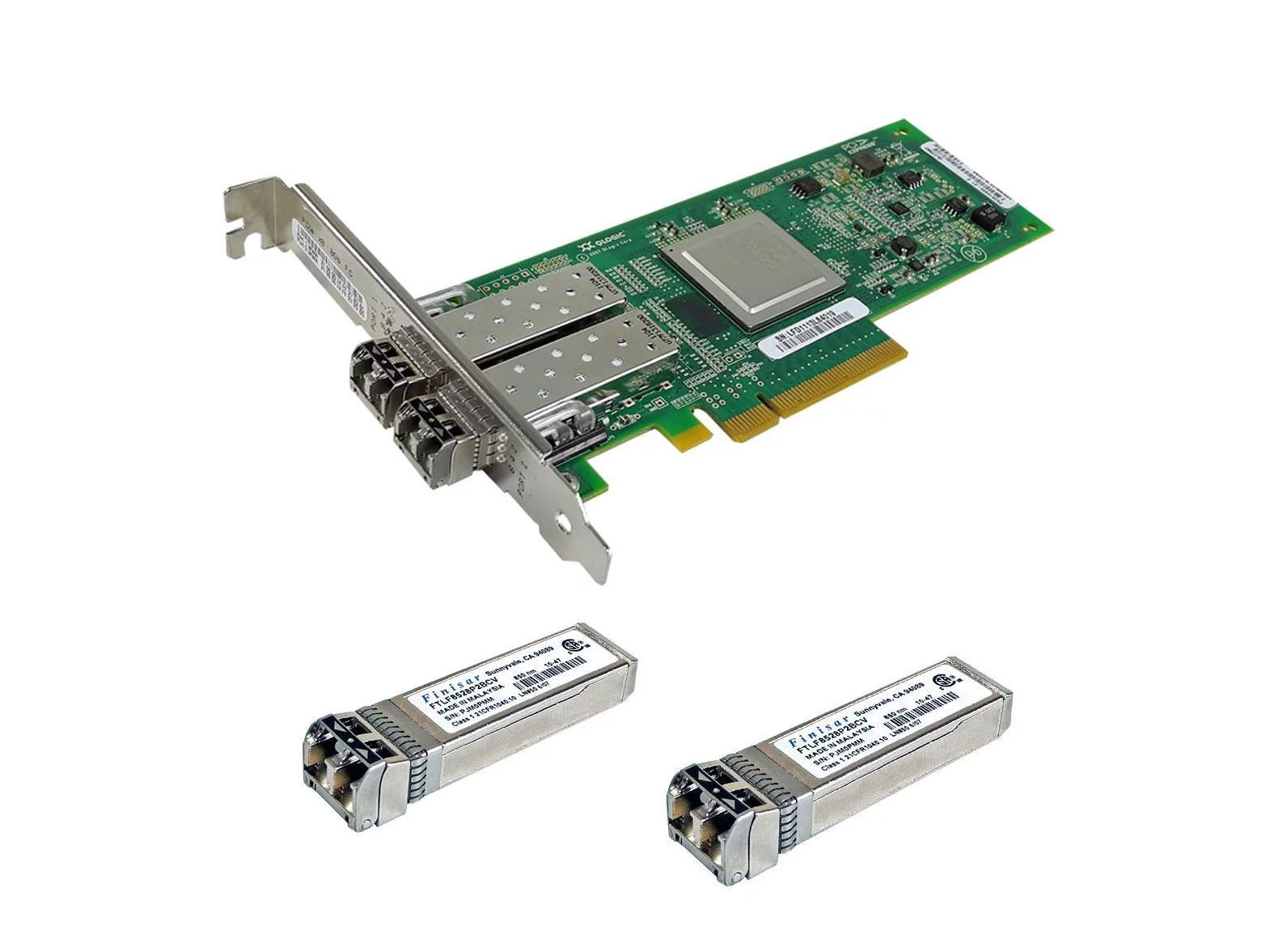 Scheda di rete QLogic QLE2562-F 2x SFP+ FC 8Gb PCI-E x8 FP PX2810403-57 - immagine 2