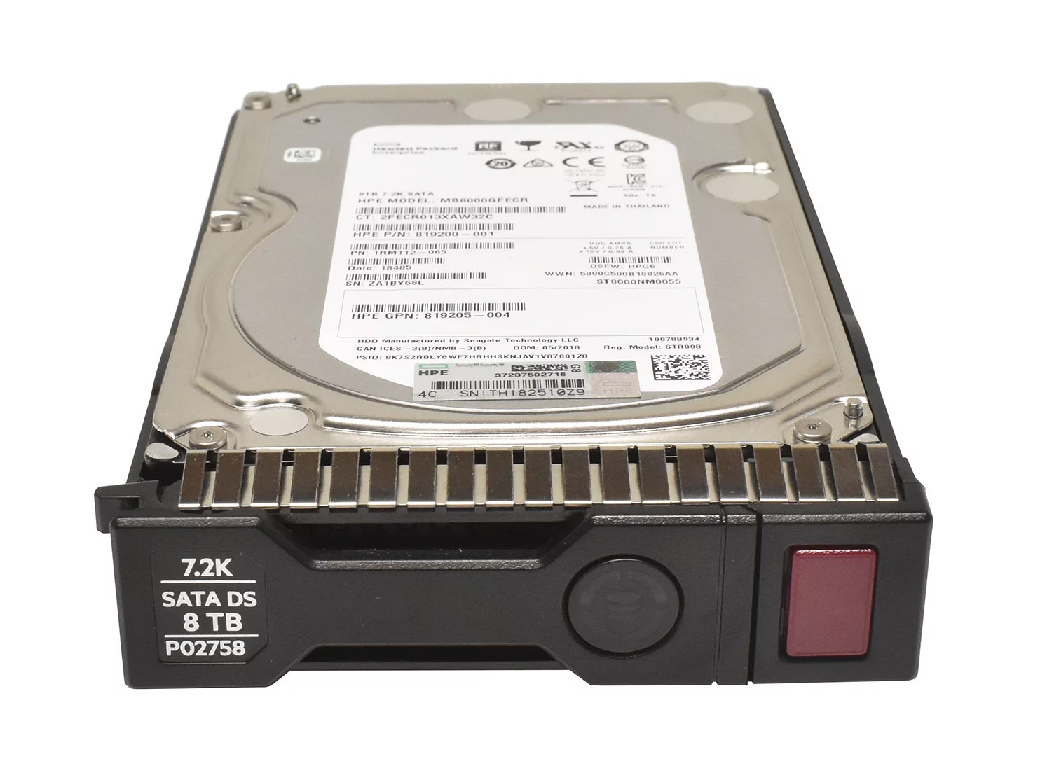 Disco HP 8 TB 3,5" 6G 7,2K SATA DS HDD P02758-001 819205-004 Per G8-G10 - immagine 2