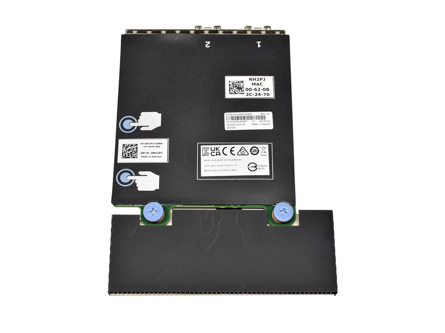 Scheda di rete Dell Broadcom 57414 2x 25Gb rNDC 0RH2PJ Per PowerEdge Nuova - immagine 6