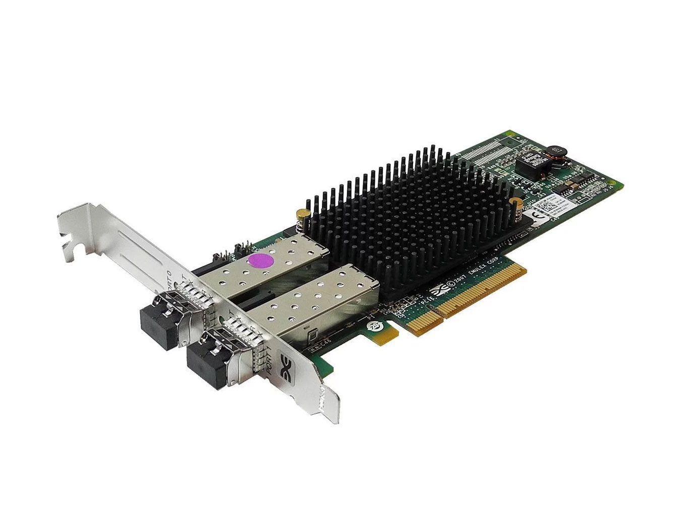 Scheda di rete EMULEX / DELL LPE12002 2x SFP+ FC 8Gb PCIe x8 0C856M 0G220C