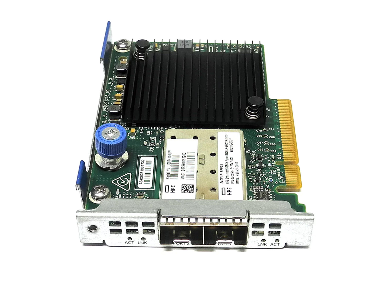 Scheda di rete HP 640FLR-SFP28 2x SFP28 25Gb PCIe x8 840139-001 Per ProLiant - immagine 2