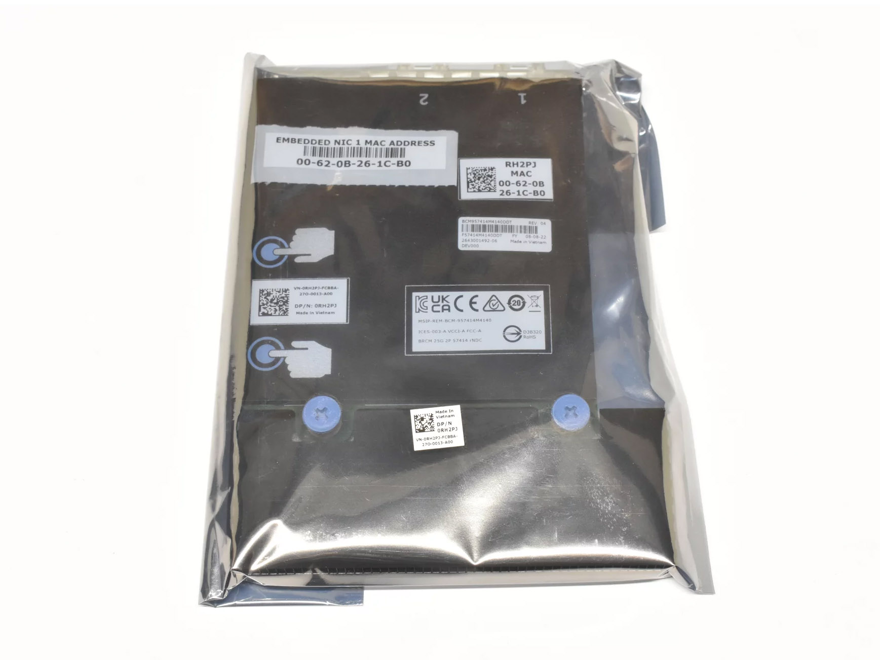 Scheda di rete Dell Broadcom 57414 2x 25Gb rNDC 0RH2PJ Per PowerEdge Nuova - immagine 7