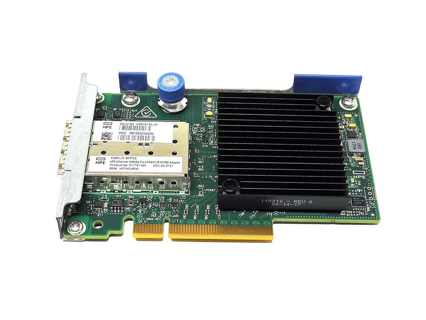 Scheda di rete HP 640FLR-SFP28 2x SFP28 25Gb PCIe x8 840139-001 Per ProLiant - immagine 3