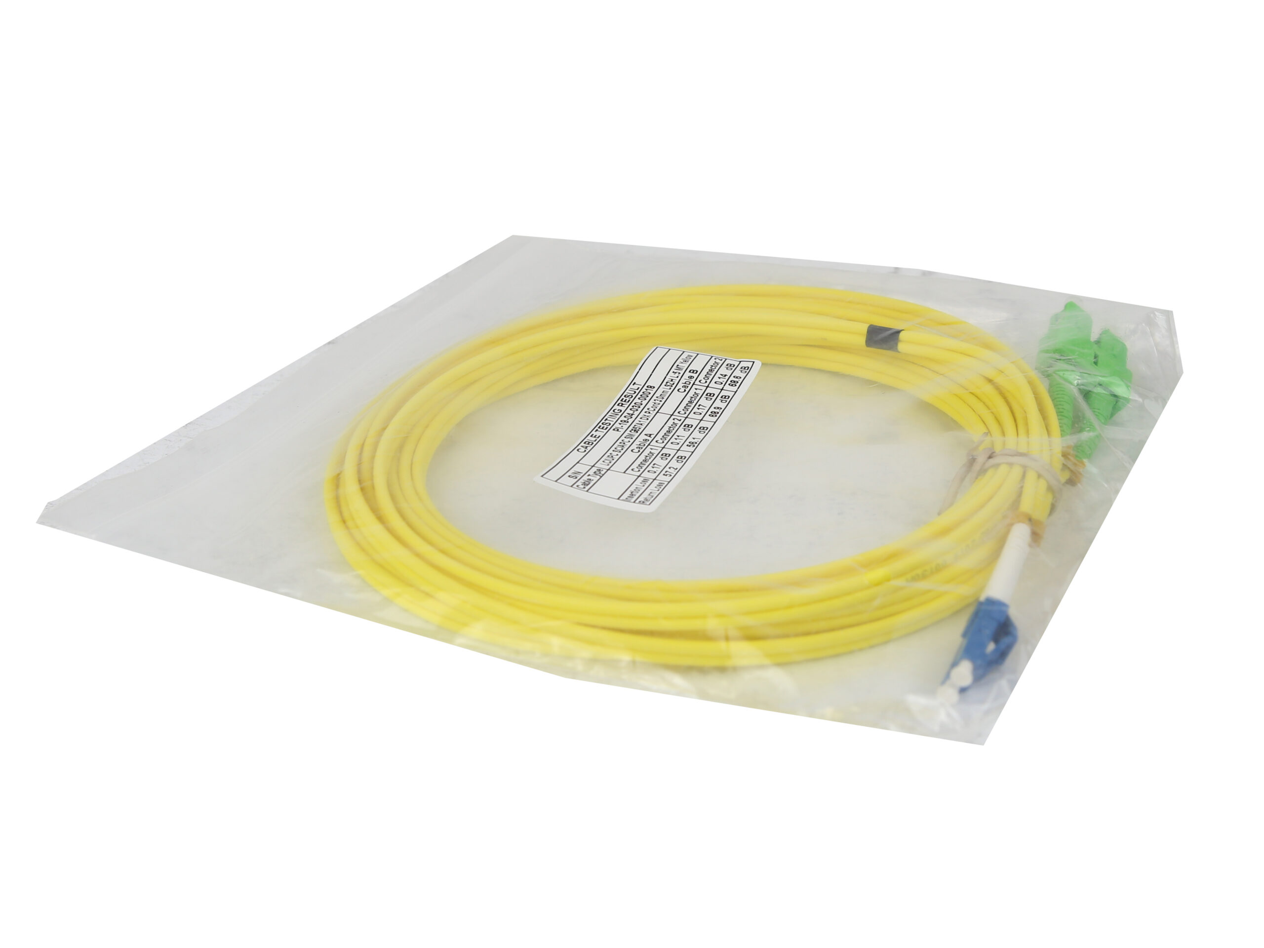 5x Cavo Patchcord in fibra ottica LC/UPC SC/APC SM G657a1 DX 3,0 mm LSZH 5 m Nuovo - immagine 3